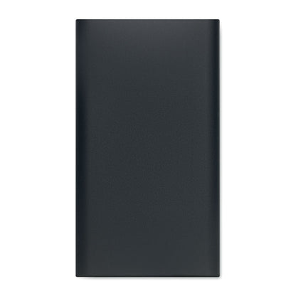 Vista trasera de powerbank negro inalámbrico