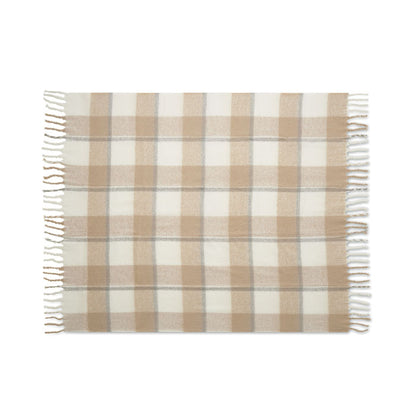 QUET - Manta de mohair a cuadros