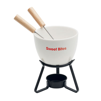 Fondue de cerámica de 240 ml personalizada con logotipo.