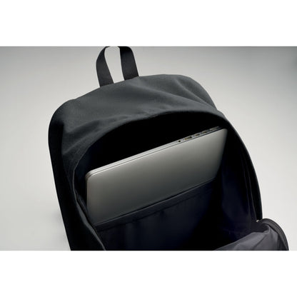  Mochila abierta con portátil de 15 negra