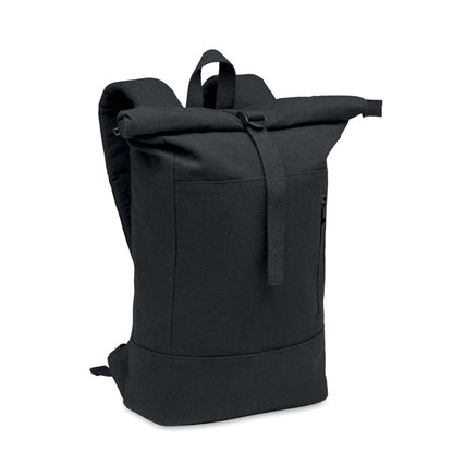 Mochila portátil de 15 negra cierre rolltop