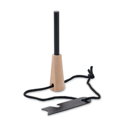 Kit de madera y metal para encender fuego