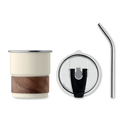 Vaso especial para mate con tapa y pajita