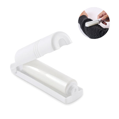 Rodillo quitapelusas plegable blanco