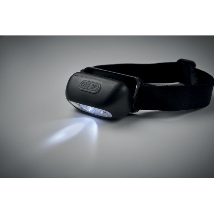 ELYDEE - Linterna frontal recargable con luz LED, diseño ajustable y batería recargable.