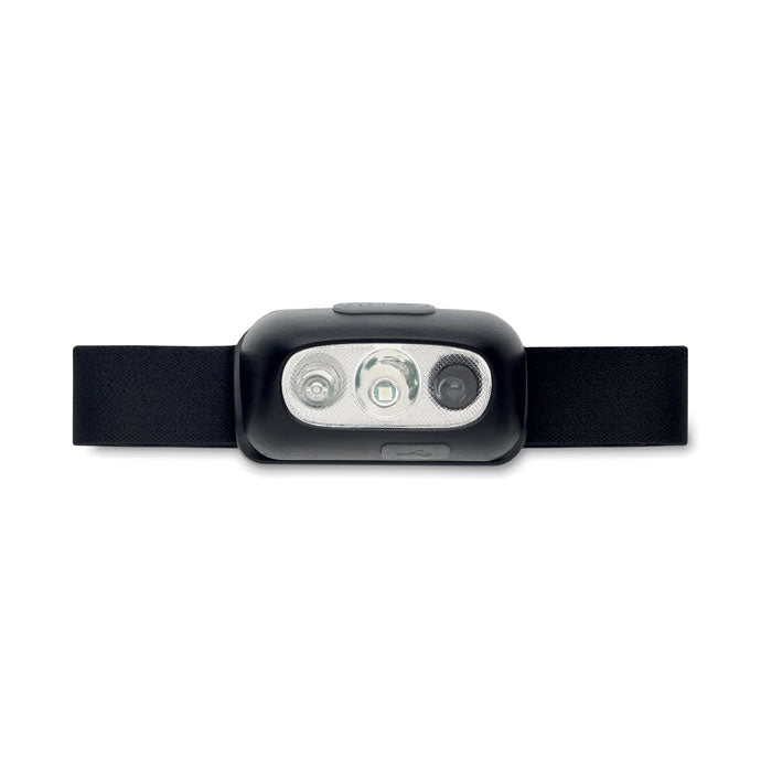 ELYDEE - Linterna frontal recargable con luz LED, ajustable y recargable.