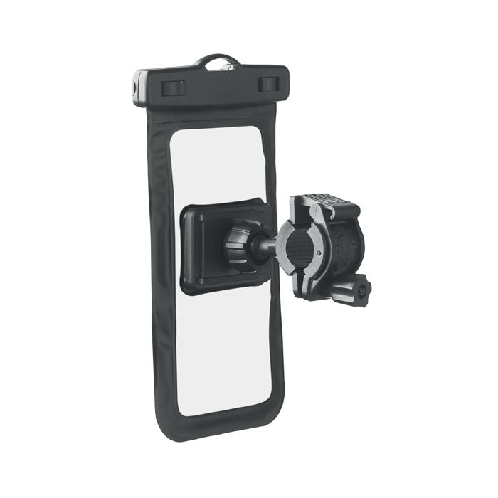 SOSTENER - Funda de móvil para bicicleta, funda impermeable de PVC con soporte giratorio para bicicletas.