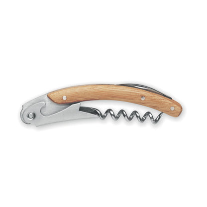 Navaja con multi herremientas pelgada de madera y acero