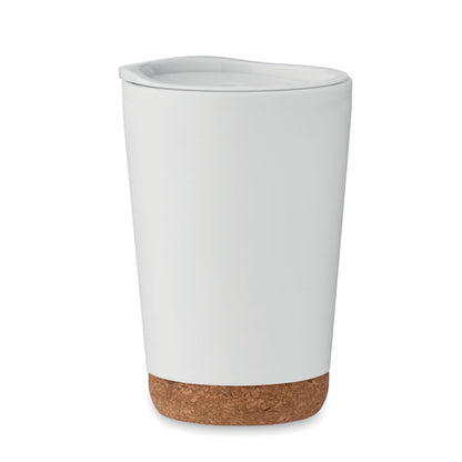 Vaso moderno con cuerpo de PP, tapa de PS y color negro