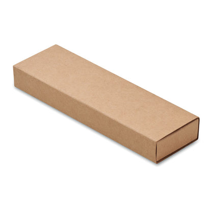 Caja tipo estuche de cartóncillo color kraft