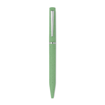 Bolígrafo de paja de trigo/ABS verde