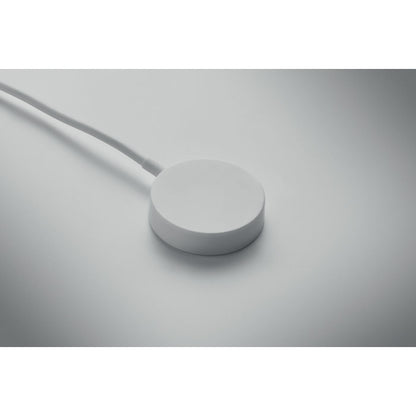 Cargador inalámbrico redondo blanco