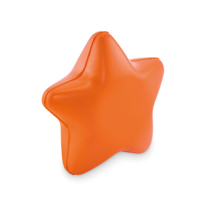 antiestres naranja en forma de estrella