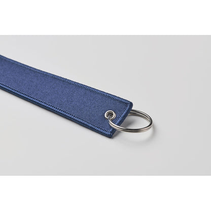 Llavero azul marino rectangular