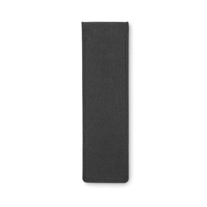 Parte trasera de estuche de 2 bolis de fieltro negro
