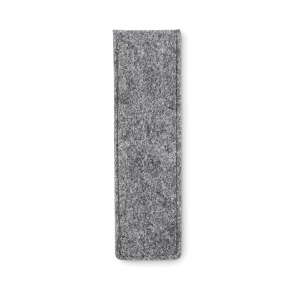 Parte trasera de estuche de 2 bolis de fieltro gris