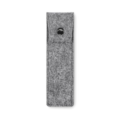 Estuche de fieltro gris para 2 bolis