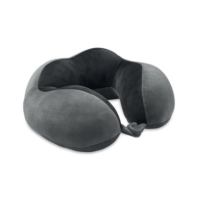 Perfil de almohada de viaje gris