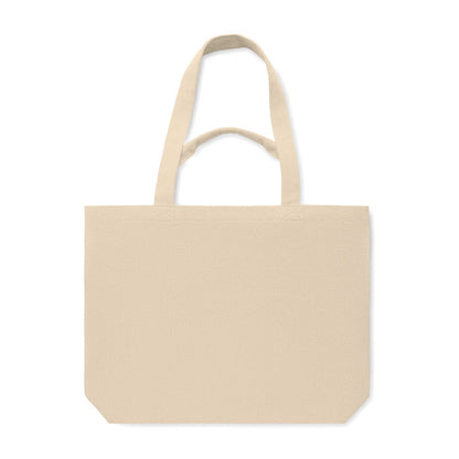 Bolsa de la compra rectangular de lona crudo con asas cortas y largas