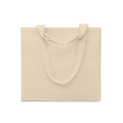 Totebag de algodón crudo con asas largas y cortas