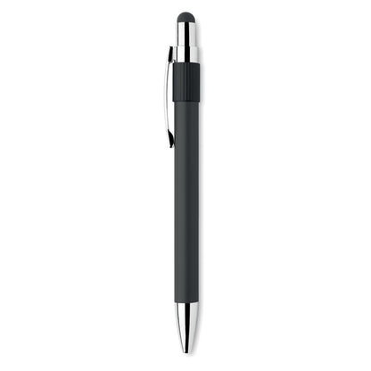 Bolígrafo de aluminio negro antiestress