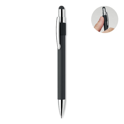 Bolígrafo antiestres negro con spinner en la parte superior