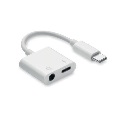 Cable adaptador multifuncional USB tipo C blanco