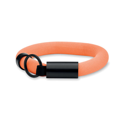 Llavero pulsera flotante naranja