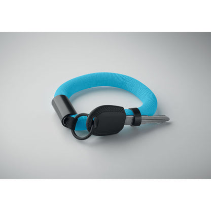 Llavero pulsera flotante azul 