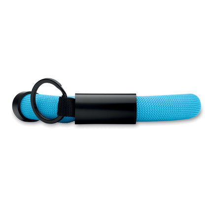 Llavero pulsera flotante azul 