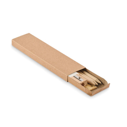 Kit de escritura en caja de cartoncillo