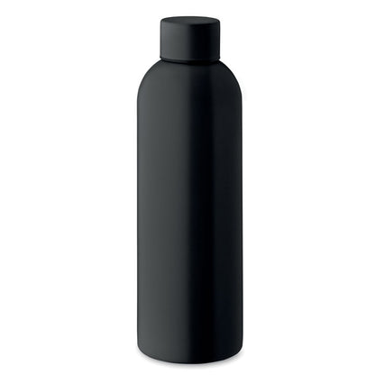 Botella grande negra de acero inox.