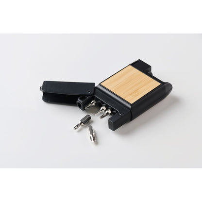 Vista superior de cinta métrica multifuncional