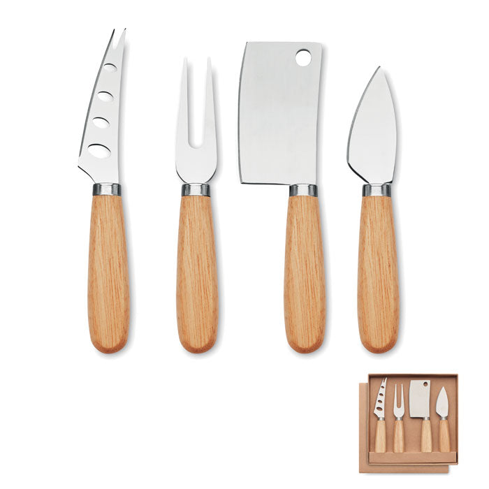 CAMEMBERT - Set de 4 cuchillos para queso