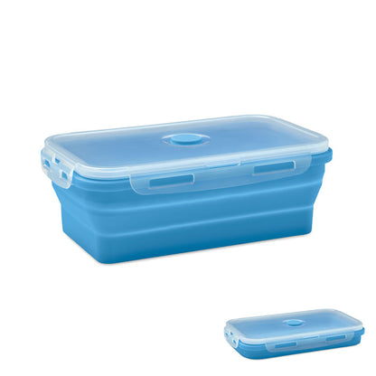 Taper plegable de silicona azul 