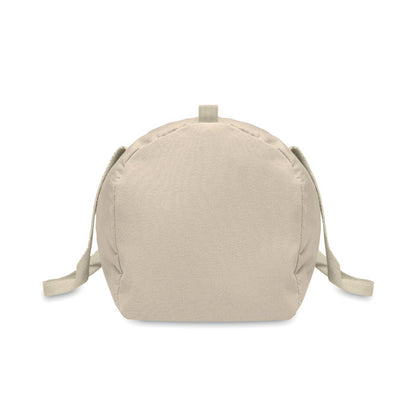 Lateral de bolsa redonda de deporte beige