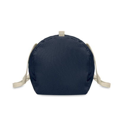 Lateral de bolsa redonda de deporte azul marino