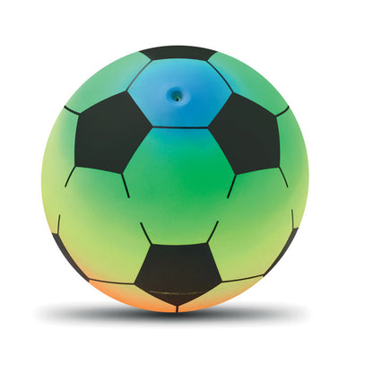 Pelota de playa hinchable  de colores con degradados y logo impreso
