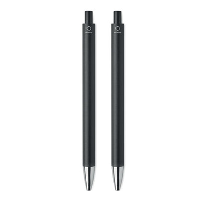 2 bolígrafos negros de metal