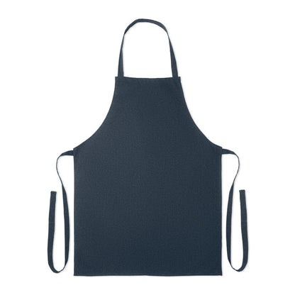 Delantal de cocina azul marino de algodón
