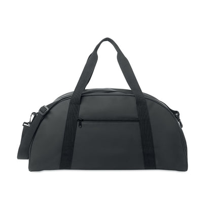 Visa frontal de bolsa de fin de semana negra