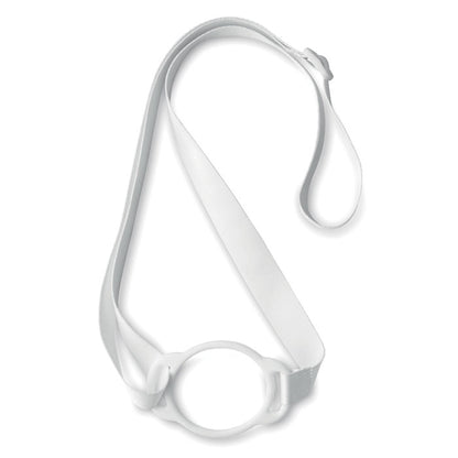 Lanyard blanco con porta botellas