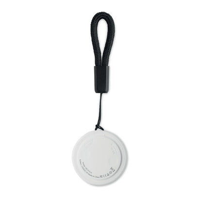 Vista frontal de localizador blanco inteligente