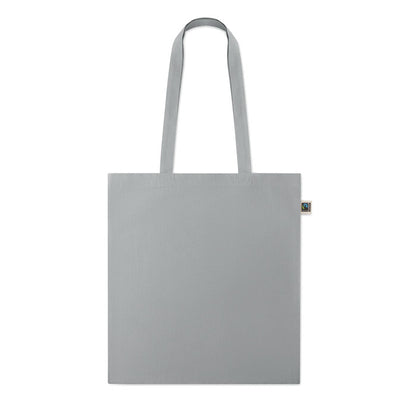 Bolsa de algodón gris vista frontal