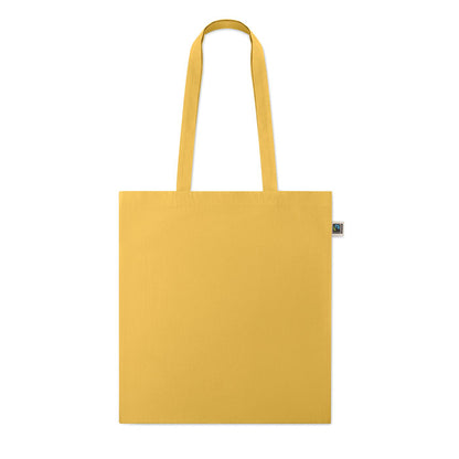 Bolsa Fairtrade amarilla vista frontal