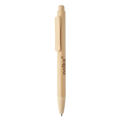 Boli de bambú personalizado con logotipo 