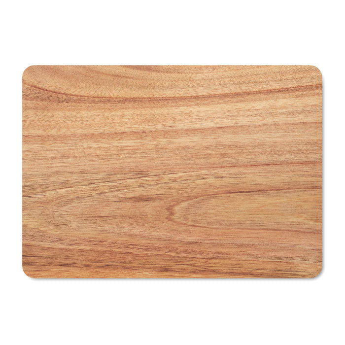 Plato de madera de acacia, superficie lisa y natural, ideal para el set NUTPLATE - Set cascanueces de acacia.