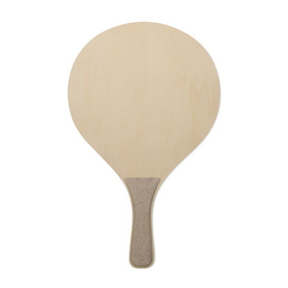 Pala de playa de madera lisa vista frontal