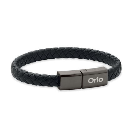 Pulsera de cable personalizada con logotipo en el cierre de zinc