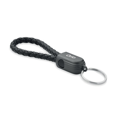 Llavero con cable de carga y transferencia de datos personalizado con logo